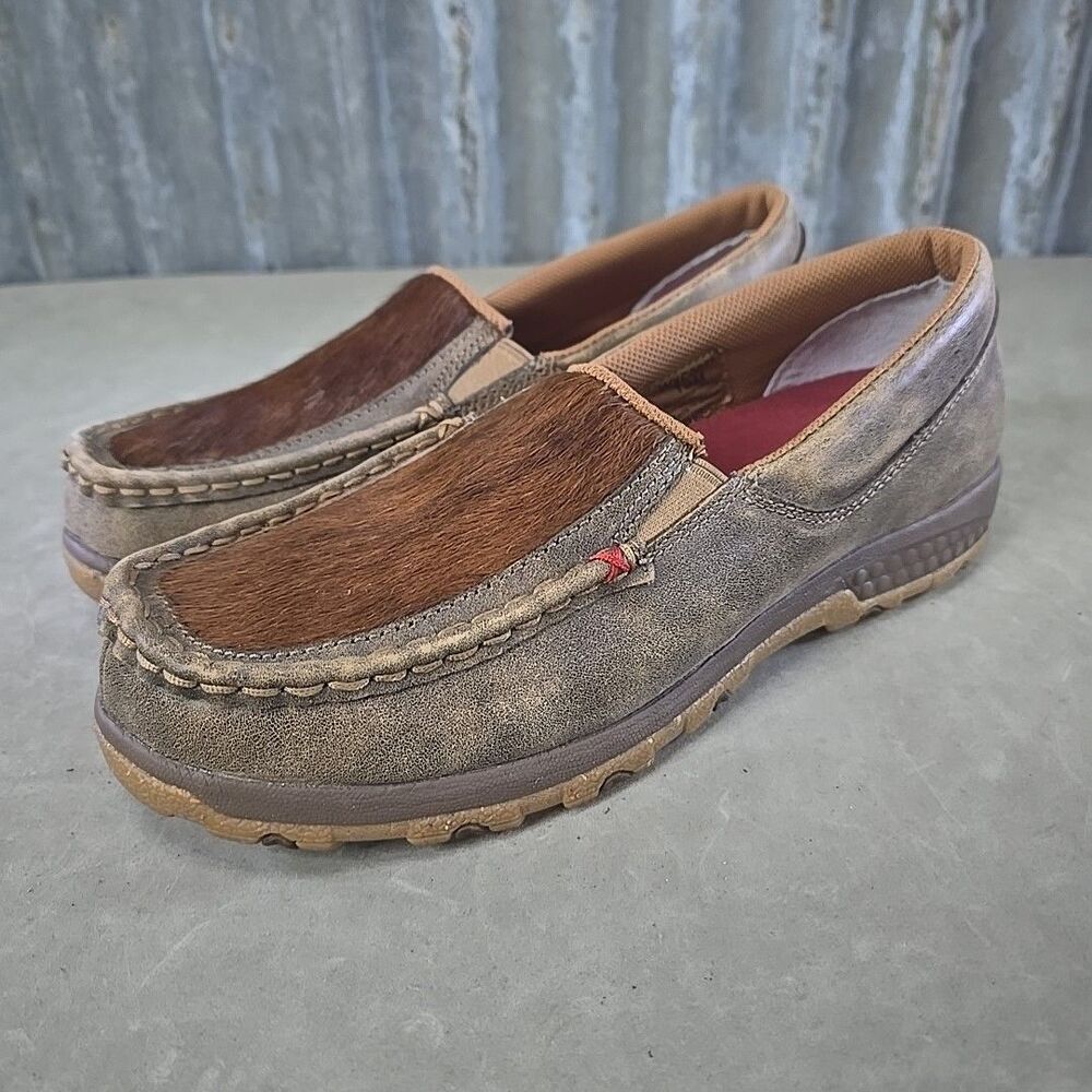 Twisted X Western Cowhide Shoes Mens Sz 10 MXC0011